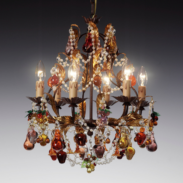 Bella lustre en cristal de Murano Bella lustre en cristal de Murano