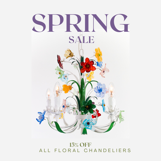 Spring in Bloom: Discover Our Floral Chandeliers – Now 15% Off