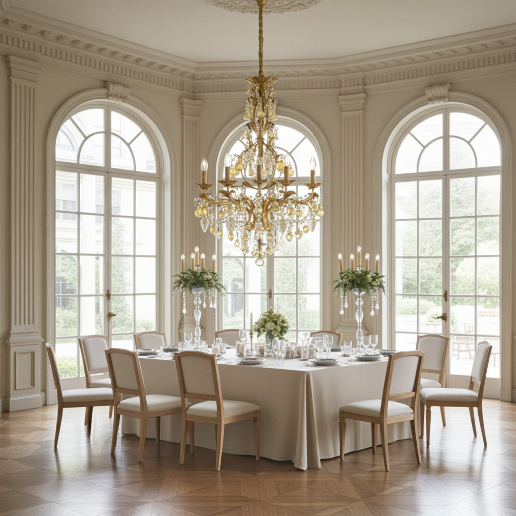 Golden Orchard Glass Chandelier - Handcrafted Murano Glass Fruits on a Gold Frame